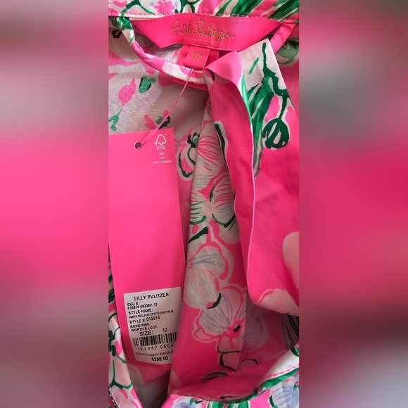 Lilly Pulitzer NWT Amrita Cotton Midi Shirtdress Roxie Pink Worth A Look - Picture 8 of 10
